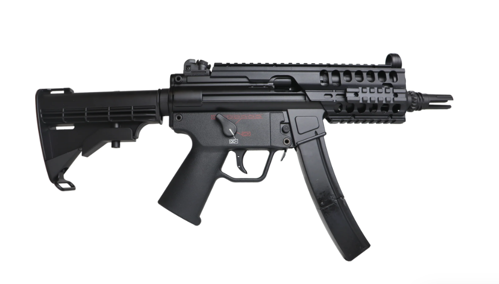 Well MP5K/G56 PDW Green Gas powered SMG (M4 Stock) - Gel Blaster Guns, Pistols, Handguns, Rifles For Sale