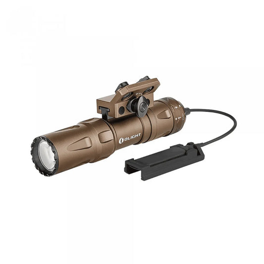 Olight Odin Mini 1250 Lumens 240m Tactical Torch – Desert Tan - Gel Blaster Parts & Accessories For Sale