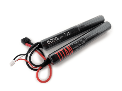 Titan 6000mAh 7.4v Nunchuck T-Plug (Deans) - Gel Blaster Parts & Accessories For Sale - Sting Ops Tactical